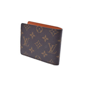 Louis Vuitton Wallet Orange Portefeuille Multiple Brown